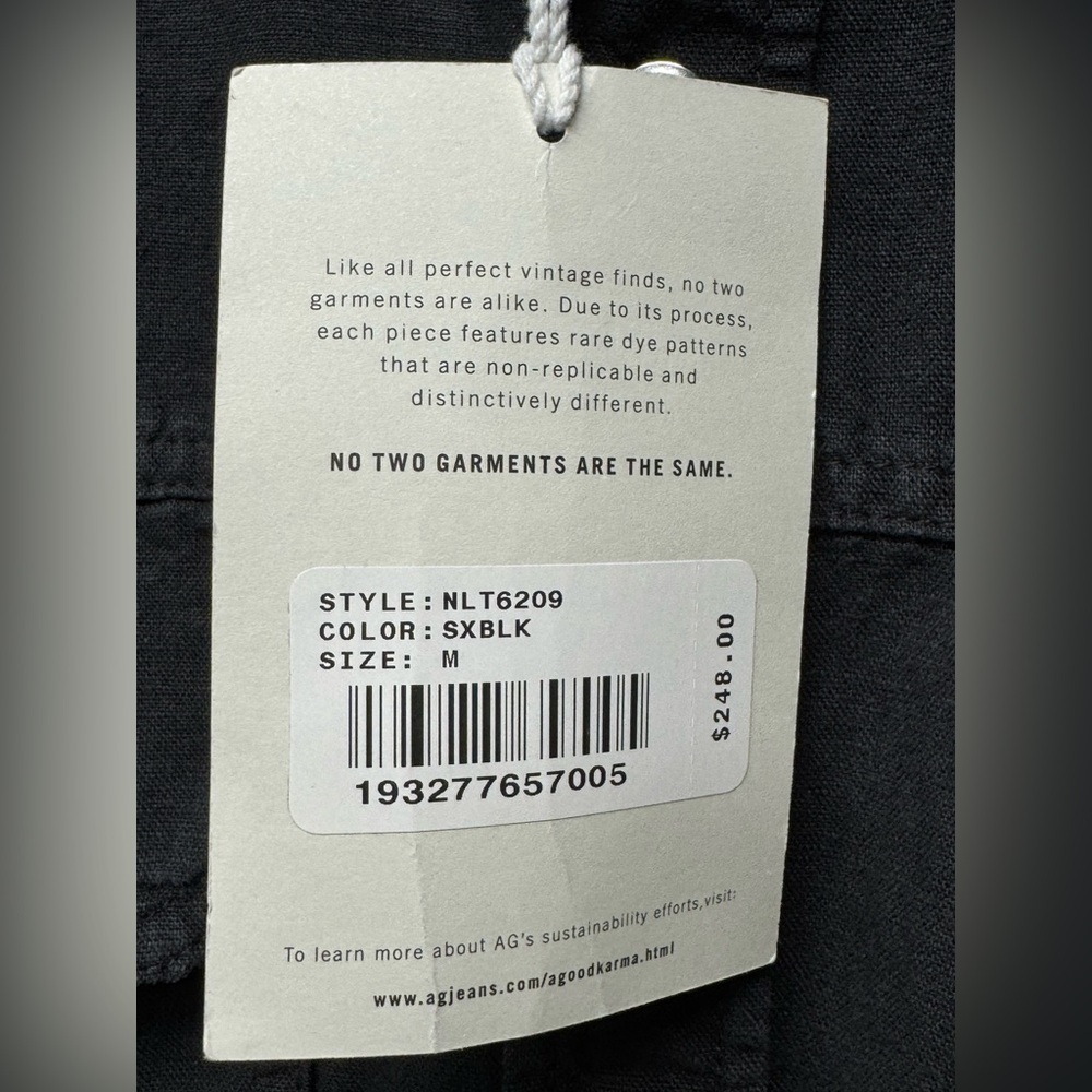 NWT AG Adriano Goldschmied Marie Sleeveless Dress. Cotton/Linen blend - Picture 7 of 8